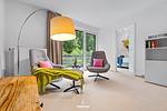 Wohnzimmer - Ferienhaus Ostsee Hideaway Maasholm Bad - Top-Hundeurlaub