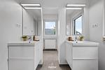 Badezimmer - Ferienhaus Ostsee Hideaway Maasholm Bad - Top-Hundeurlaub