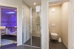 Badezimmer - Haus 1: Sauna, Boddenblick - Top-Hundeurlaub