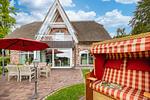 Terrasse - Haus 1: Sauna, Boddenblick - Top-Hundeurlaub