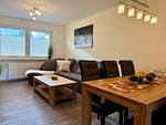 Wohnzimmer - Gästewohnung Dahlienblüte - Top-Hundeurlaub