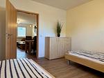 Schlafzimmer - Gästewohnung Dahlienblüte - Top-Hundeurlaub