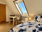 Schlafzimmer - Pension Hirschburg Studio 6 - Hirschburg - Top-Hundeurlaub