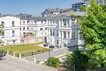 Fassade / Eingang - Villa Tanneck App. 02 mit Terrasse direkt am Strand von Ahlbeck - Top-Hundeurlaub
