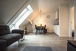 Wohnzimmer - Ferienwohnung Deichkoje 6 Dagebüll - Top-Hundeurlaub