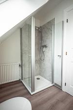 Badezimmer - Ferienwohnung Deichkoje 6 Dagebüll - Top-Hundeurlaub