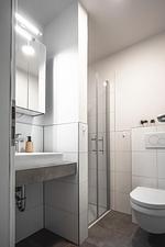 Badezimmer - Ferienwohnung Deichkoje 3 Dagebüll - Top-Hundeurlaub