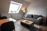 Wohnzimmer - Ferienwohnung Deichkoje 3 Dagebüll - Top-Hundeurlaub