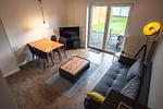 Wohnzimmer - Ferienwohnung Deichkoje 1 Dagebüll - Top-Hundeurlaub