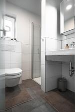 Badezimmer - Ferienwohnung  Deichkoje 2 Dagebüll - Top-Hundeurlaub