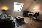 Wohnzimmer - Ferienwohnung Deichkoje 4 Dagebüll - Top-Hundeurlaub