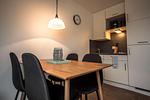 Küche / Küchenzeile - Ferienwohnung Deichkoje 4 Dagebüll - Top-Hundeurlaub