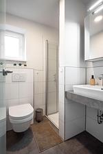 Badezimmer - Ferienwohnung Deichkoje 4 Dagebüll - Top-Hundeurlaub