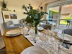 Wohnzimmer - Haus Küstentraum Lüttje Glück - Top-Hundeurlaub