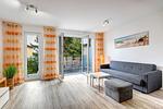 Wohnzimmer - Ferienhaus Ostseeparadies mit 2 Bädern und Terrasse - der Strand ist nur 800 Meter entfernt - Top-Hundeurlaub