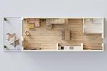 Grundriss - Ferienhaus Ostseeparadies mit 2 Bädern und Terrasse - der Strand ist nur 800 Meter entfernt - Top-Hundeurlaub