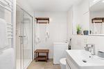 Badezimmer - Ferienwohnung Undine, App. 26 Olpenitz - Top-Hundeurlaub