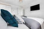 Schlafzimmer - Ferienwohnung Undine, App. 26 Olpenitz - Top-Hundeurlaub