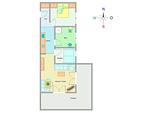 Grundriss - Appartementhaus Meeresblick Fewo E.11 (rolli-freundlich) - Top-Hundeurlaub