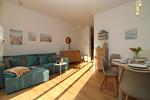 Wohnzimmer - Appartementhaus Meeresblick Fewo E.11 (rolli-freundlich) - Top-Hundeurlaub