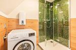 Badezimmer - Ferienwohnung Mü mit Kamin, große Küche und Sonnenterrasse - Top-Hundeurlaub