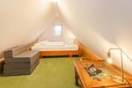 Schlafzimmer - Ferienwohnung Mü mit Kamin, große Küche und Sonnenterrasse - Top-Hundeurlaub