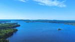 Panoramablick über den See Ullvettern in Schweden - Schwedenhaus am See - Top-Hundeurlaub
