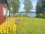 Seeblick vom Garten des Schwedenhauses am Ullvettern - Schwedenhaus am See - Top-Hundeurlaub