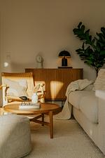 Wohnzimmer - Ferienwohnung Kyst Olpenitz - Top-Hundeurlaub