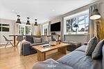 Wohnzimmer - Luxushaus Sylt Royal Westerland auf Sylt - Top-Hundeurlaub