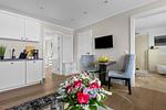 Wohnzimmer - Ferienwohnung Stadtperle Silver Westerland auf Sylt - Top-Hundeurlaub