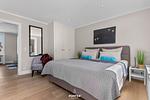 Schlafzimmer - Ferienwohnung Stadtperle Silver Westerland auf Sylt - Top-Hundeurlaub