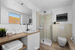 Badezimmer - Ferienwohnung Stadtperle Silver Westerland auf Sylt - Top-Hundeurlaub