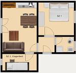 Grundriss - Appartement Heverstroem 3 - Top-Hundeurlaub