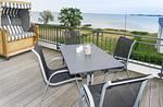 Balkon - Fehmarn-Ostseeferien / "Meerblick-Fehmarnsund" / Strandresidenz Vogelflug (147/6 - Top-Hundeurlaub