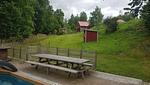 Gartenbereich beim Ferienhaus Vara Hemma in Blekinge - Vara Hemma - Top-Hundeurlaub