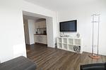 Wohnzimmer - Hafenloft Apartment 3 - Top-Hundeurlaub