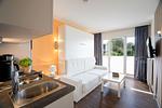 Wohnzimmer - Beach Apartment 18 mit Gemeinschaftssauna und Grillplatz - Top-Hundeurlaub