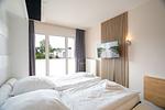 Schlafzimmer - Beach Apartment 18 mit Gemeinschaftssauna und Grillplatz - Top-Hundeurlaub