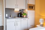 Küche / Küchenzeile - Beach Apartment 18 mit Gemeinschaftssauna und Grillplatz - Top-Hundeurlaub