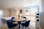 Schlafzimmer - Beach Apartment 19 mit Balkon und Gemeinschaftssauna - Top-Hundeurlaub