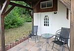 Terrasse vor dem Haus - Ferienhaus Kammblick - Top-Hundeurlaub
