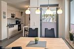 Essbereich im Wohnzimmer - Wohnung 04 - Top-Hundeurlaub