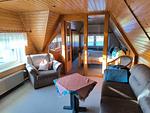 Wohnzimmer - Schwanensee Ferienhaus - Top-Hundeurlaub