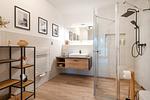 Badezimmer - Ferienwohnung Haffhafen - Top-Hundeurlaub
