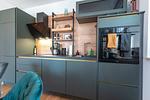 Küche / Küchenzeile - Ferienwohnung Haffhafen - Top-Hundeurlaub