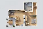 Grundriss - Ferienwohnung Haffhafen - Top-Hundeurlaub