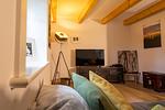 Wohnzimmer - Ferienhaus Bauernkate Basstölpel - Top-Hundeurlaub