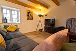 Wohnzimmer - Ferienhaus Bauernkate Basstölpel - Top-Hundeurlaub