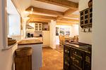 Küche / Küchenzeile - Ferienhaus Bauernkate Basstölpel - Top-Hundeurlaub